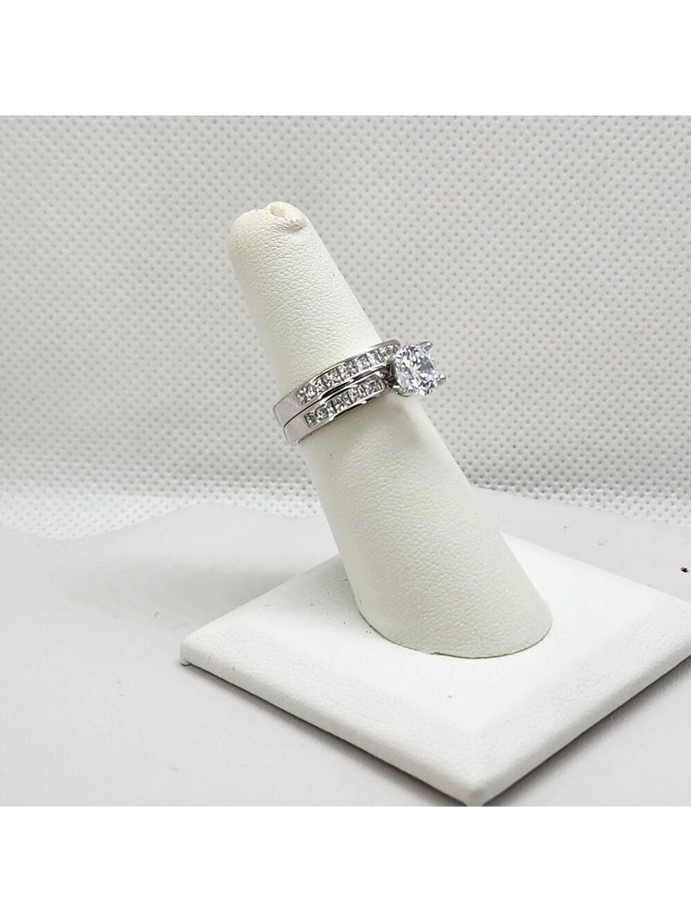 Brand New Sterling Silver 925 2pc Gemstone Ring